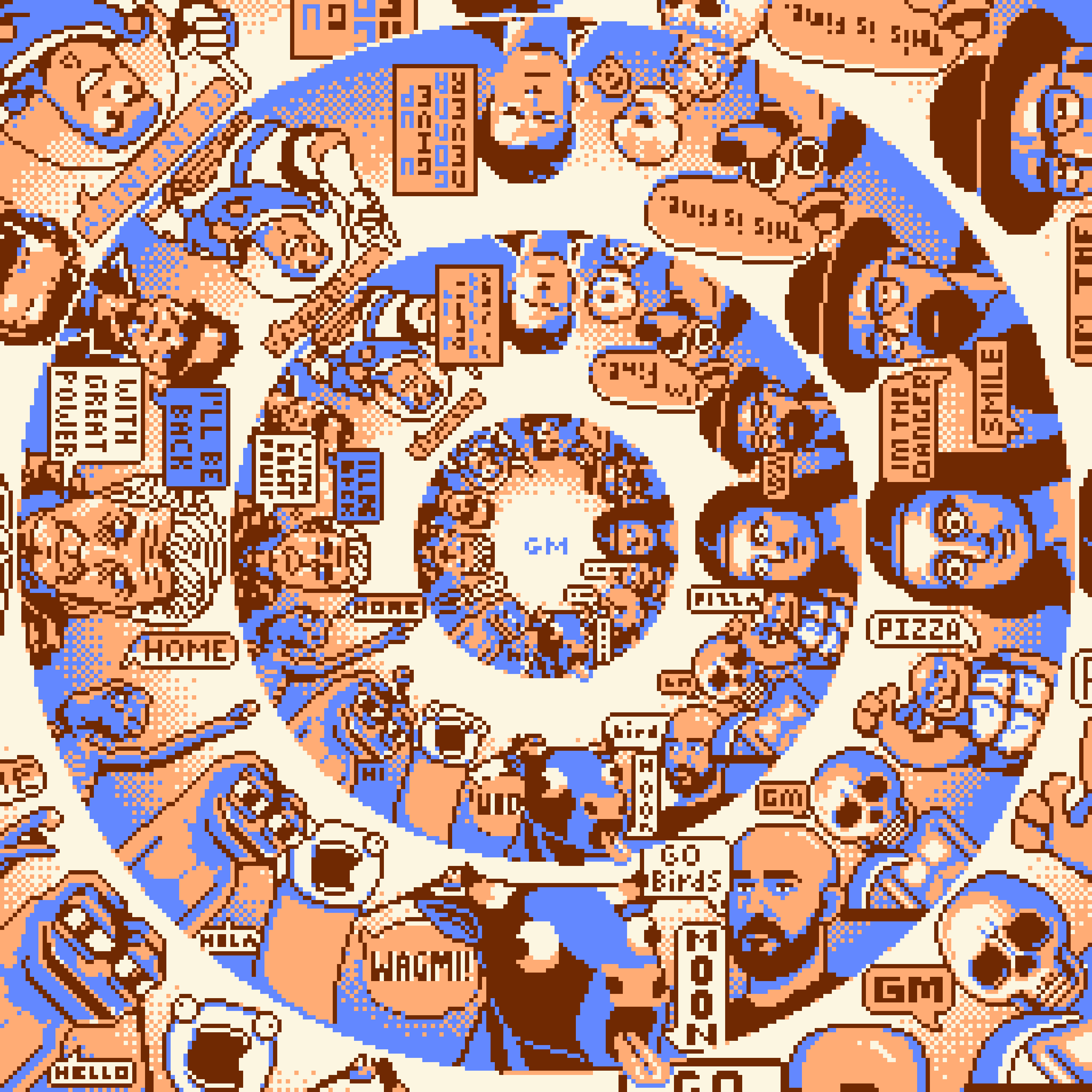 BasePaint Day #782: Echoes of Dialogue