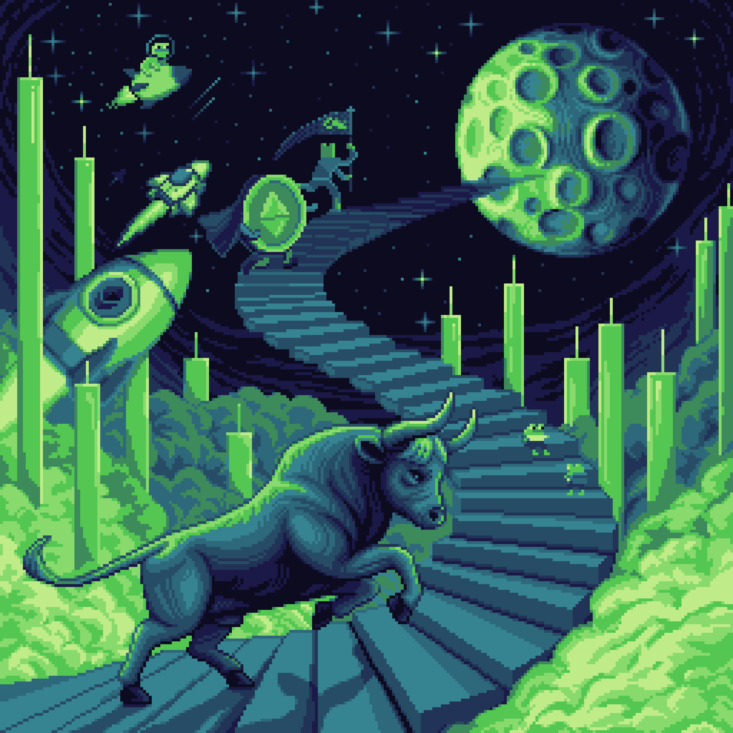 BasePaint Day #788: Uptober