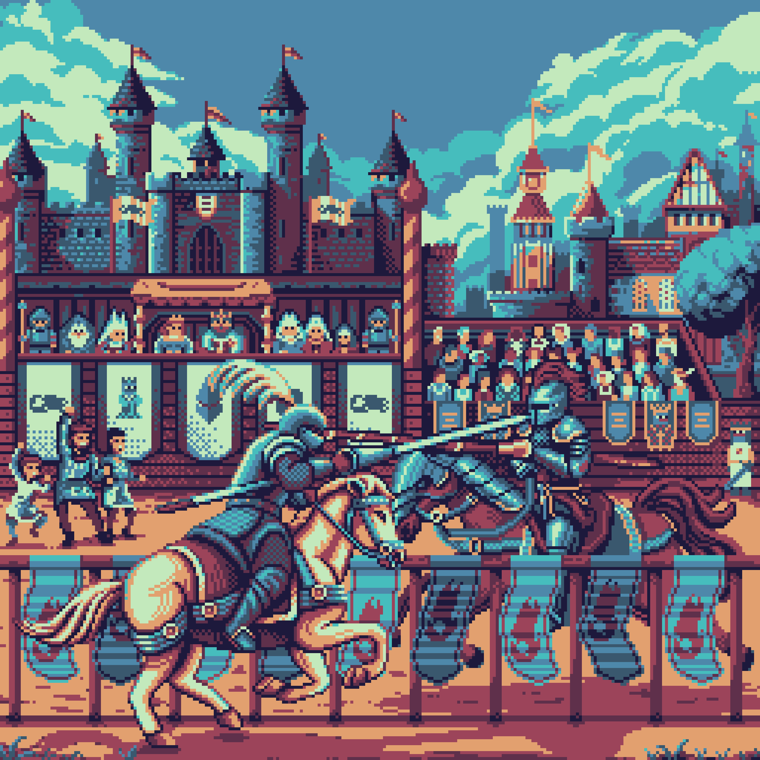 BasePaint Day #790: Duel of Noble Knights