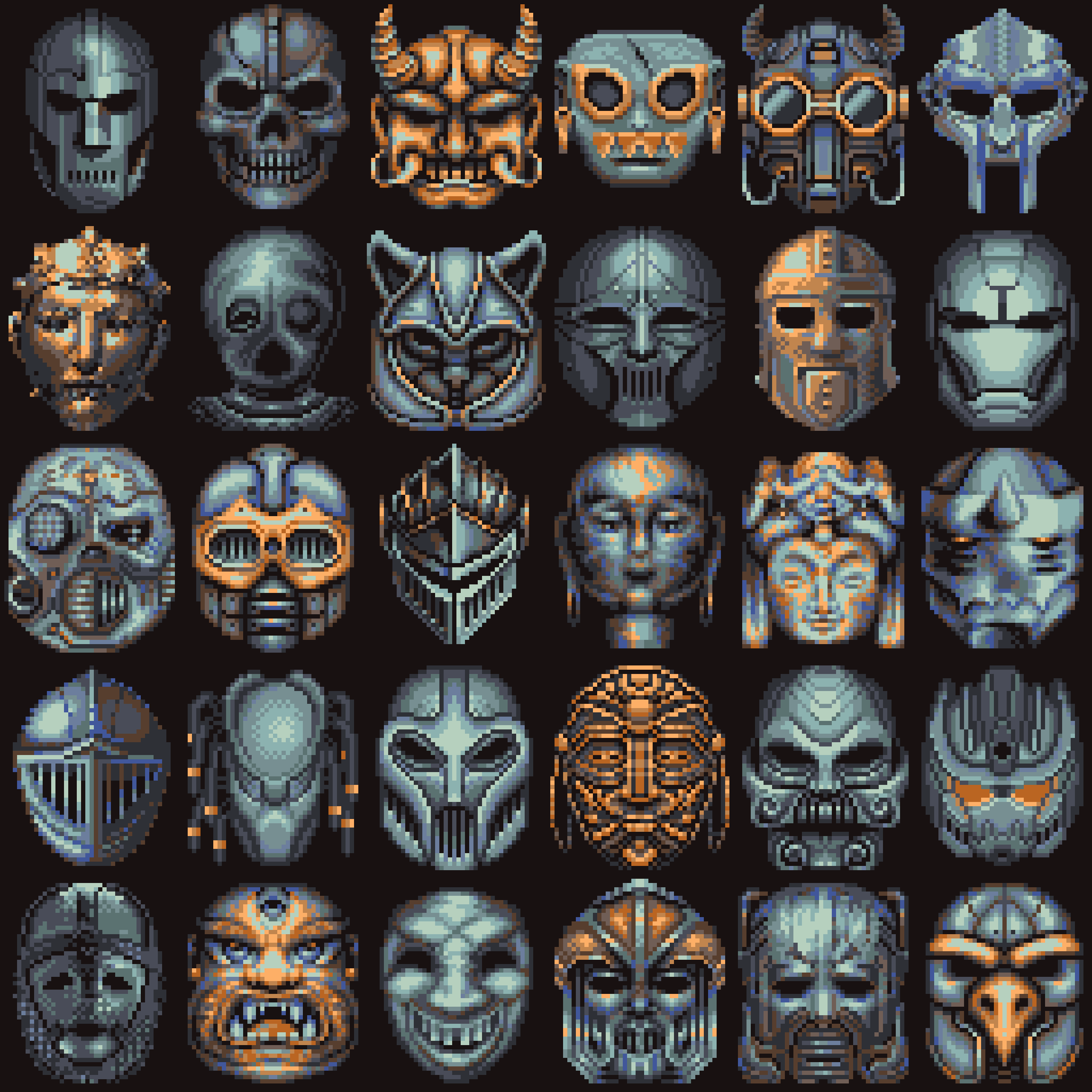 BasePaint Day #792: Iron Masks