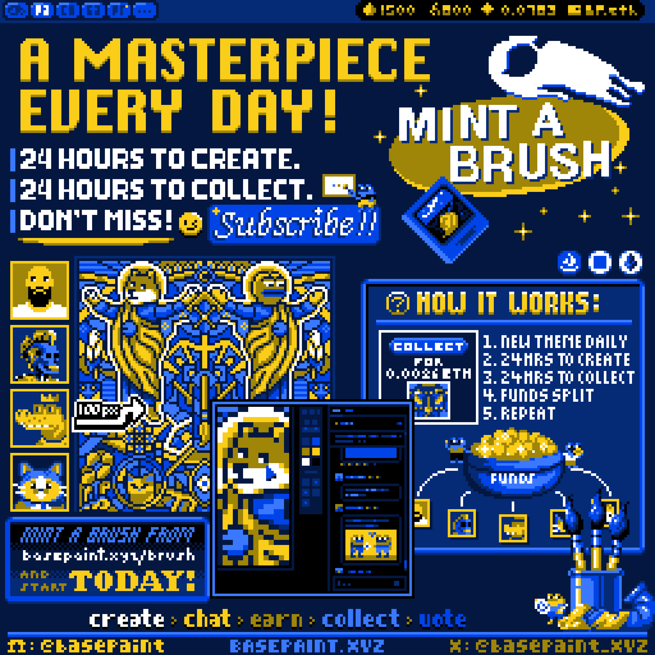 BasePaint Day #800: 1-800-BASEPAINT