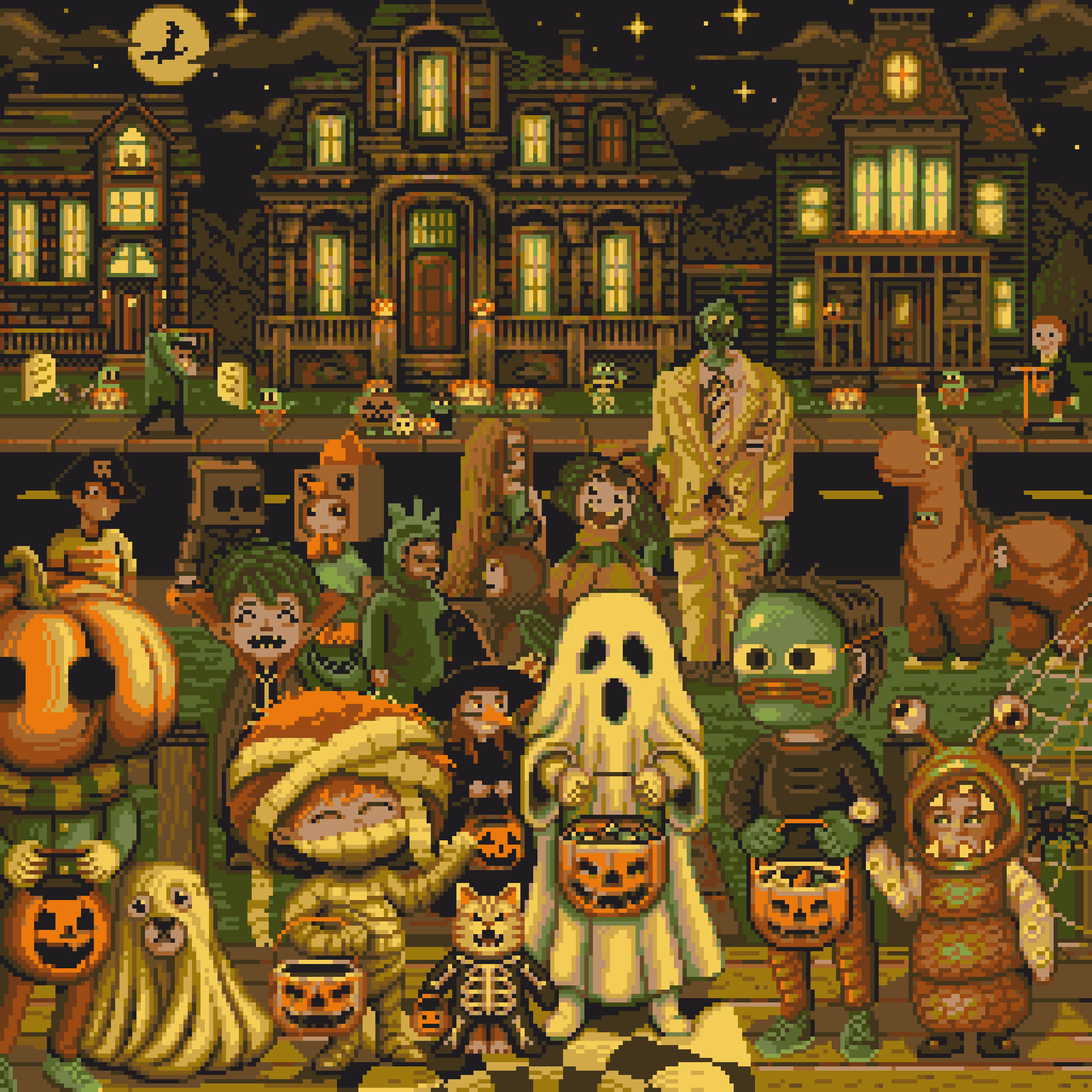 BasePaint Day #814: Trick or Treat!