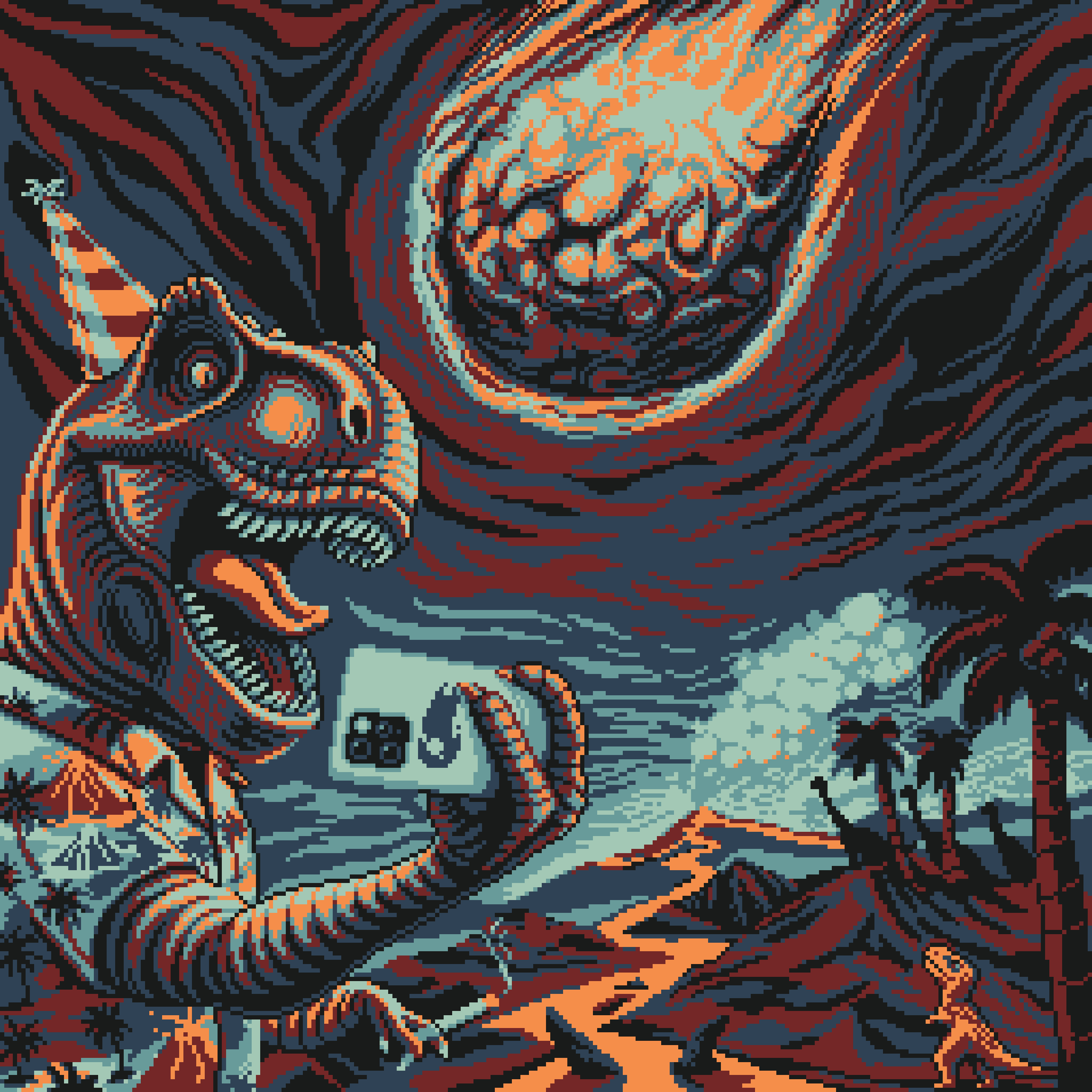 BasePaint Day #815: Cataclysmic Collision