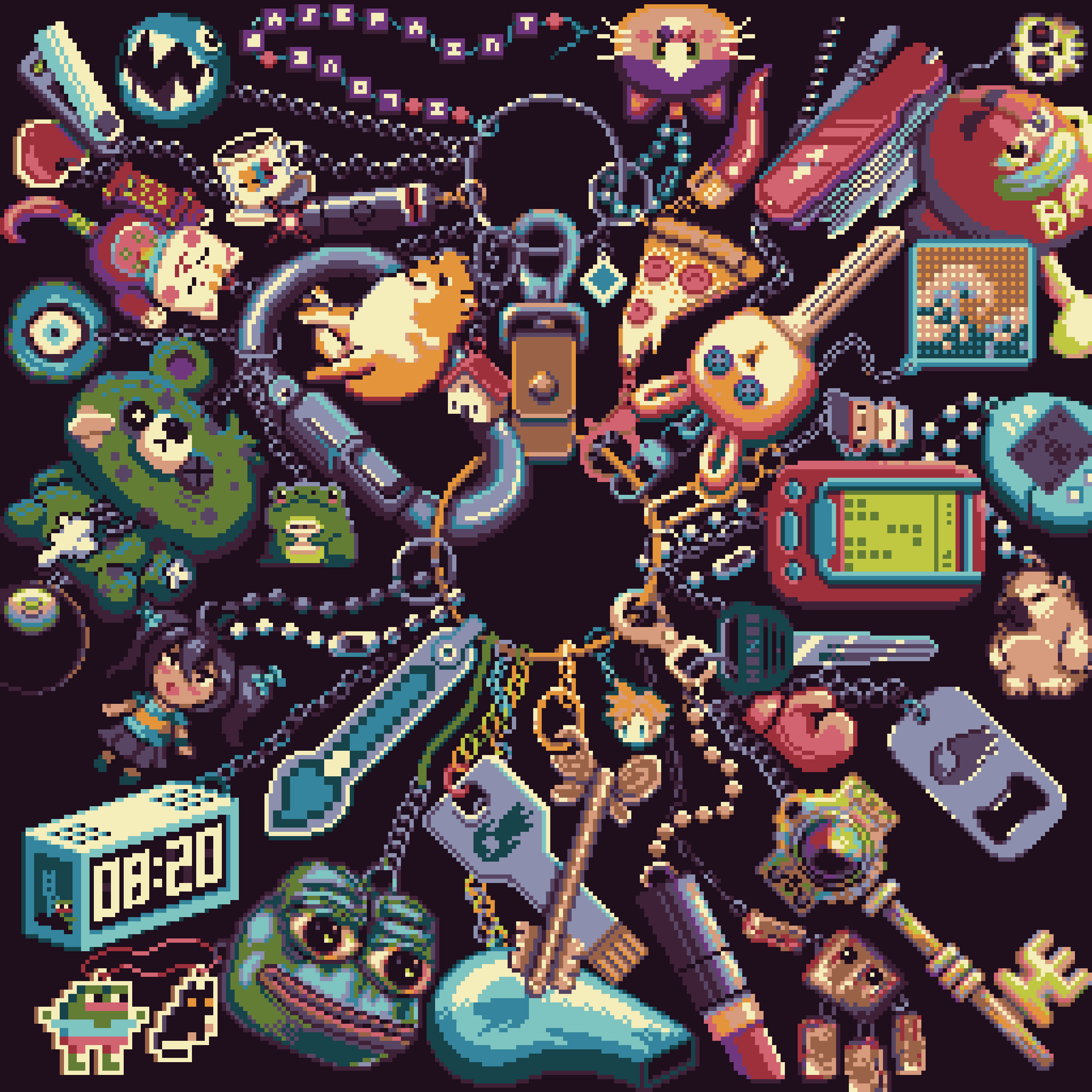 BasePaint Day #820: Keychain