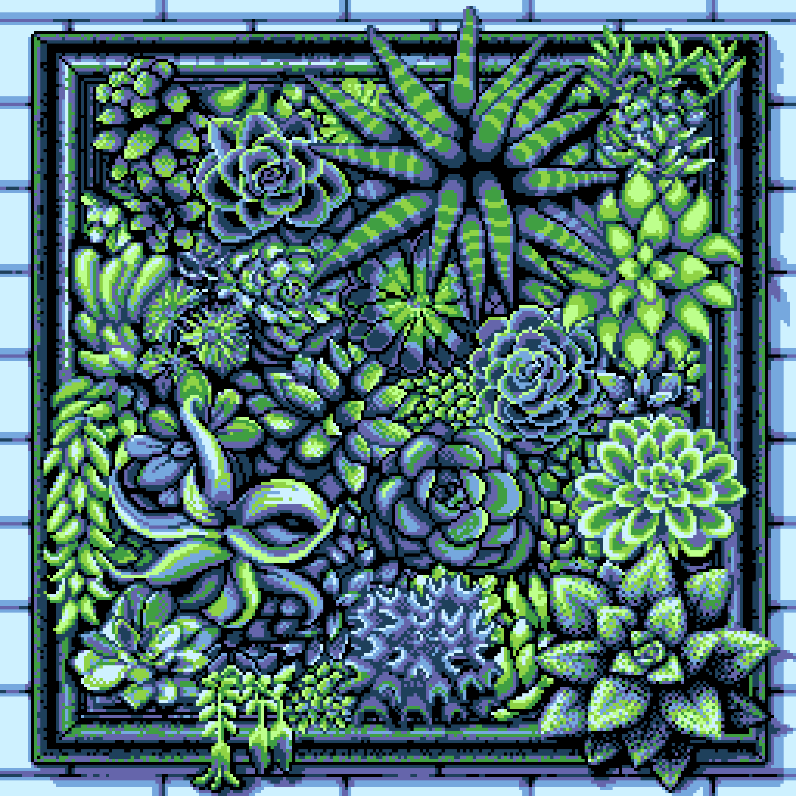 BasePaint Day #829: Rustic Succulent Frame