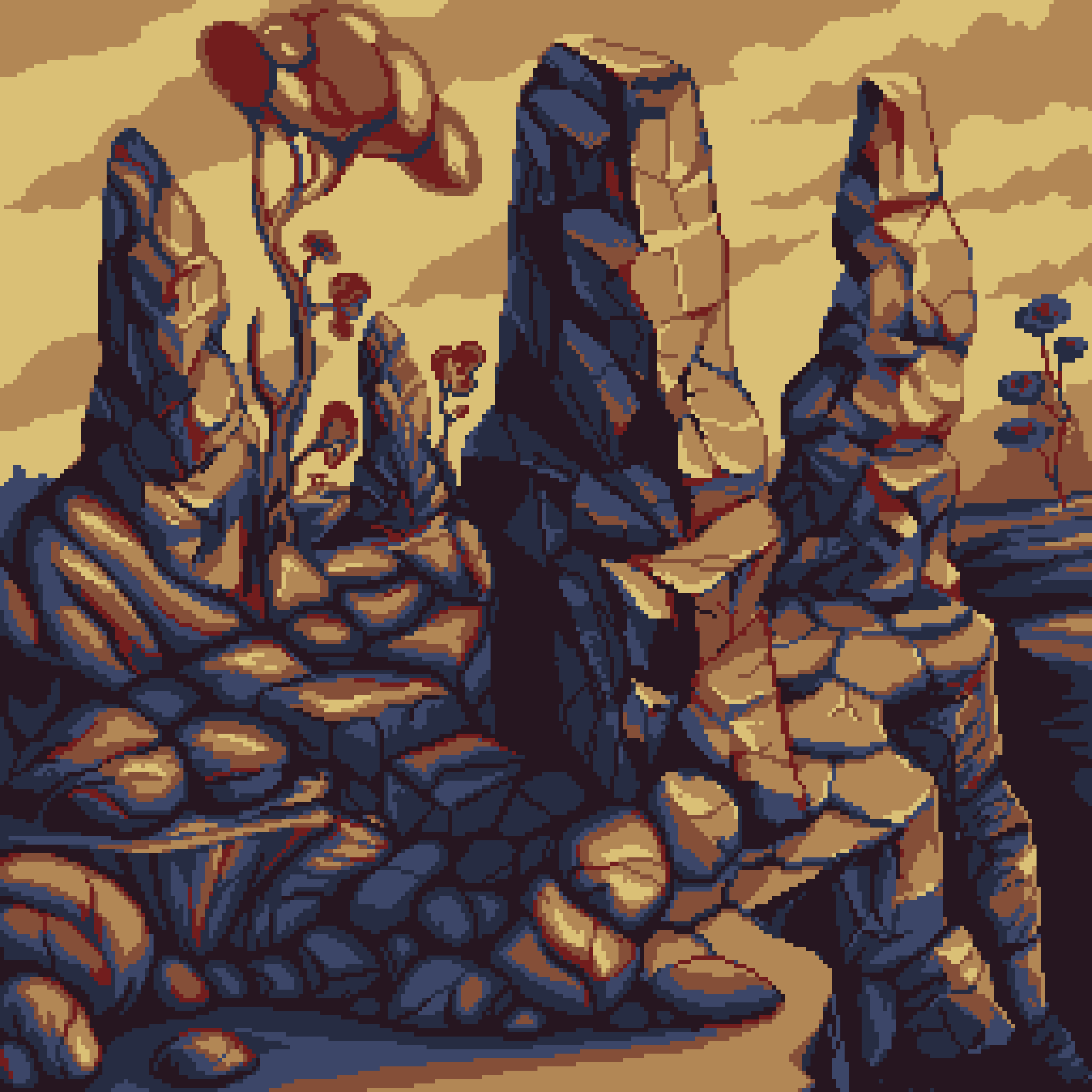 BasePaint Day #835: Stone Forest