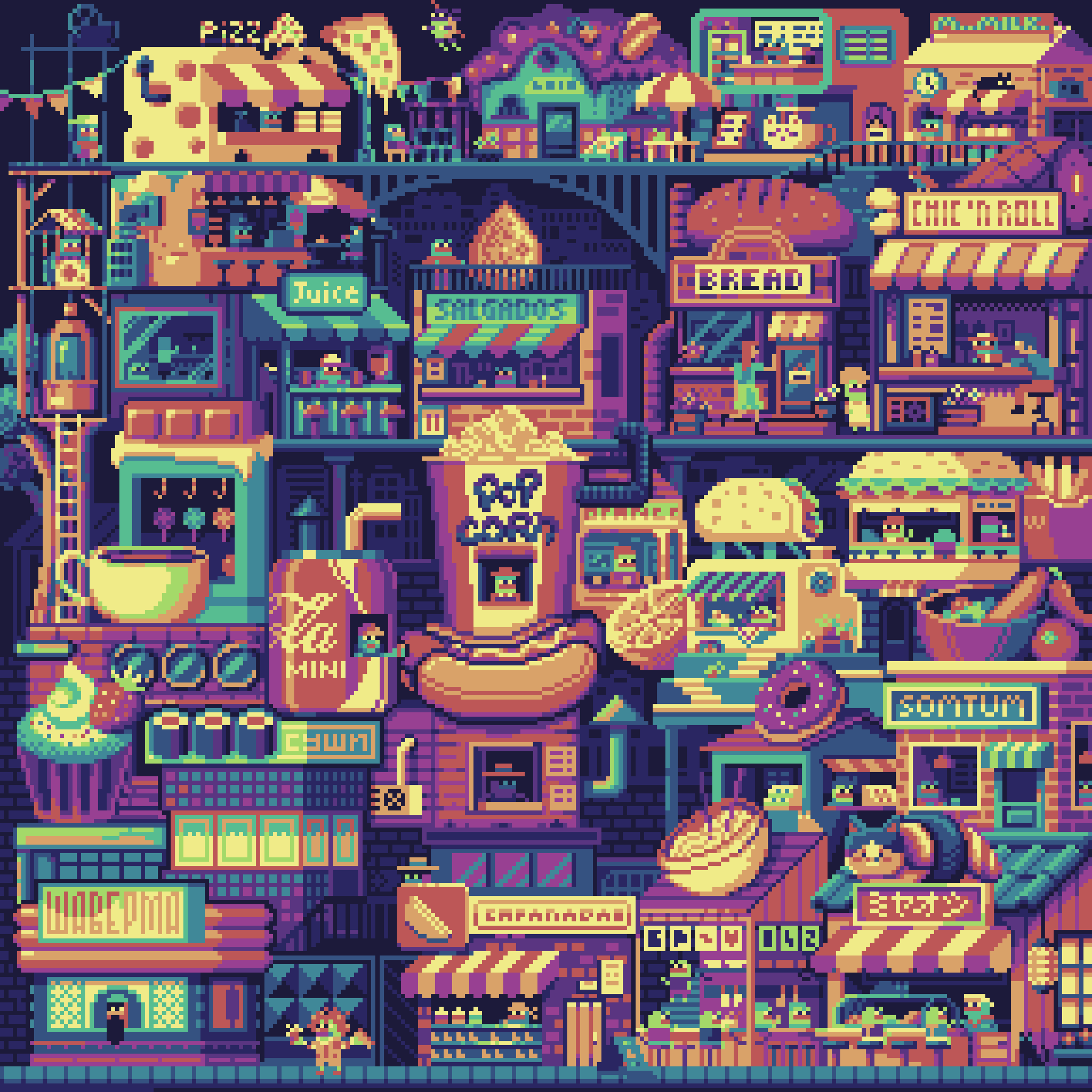 BasePaint Day #842: Gastronomic Festival