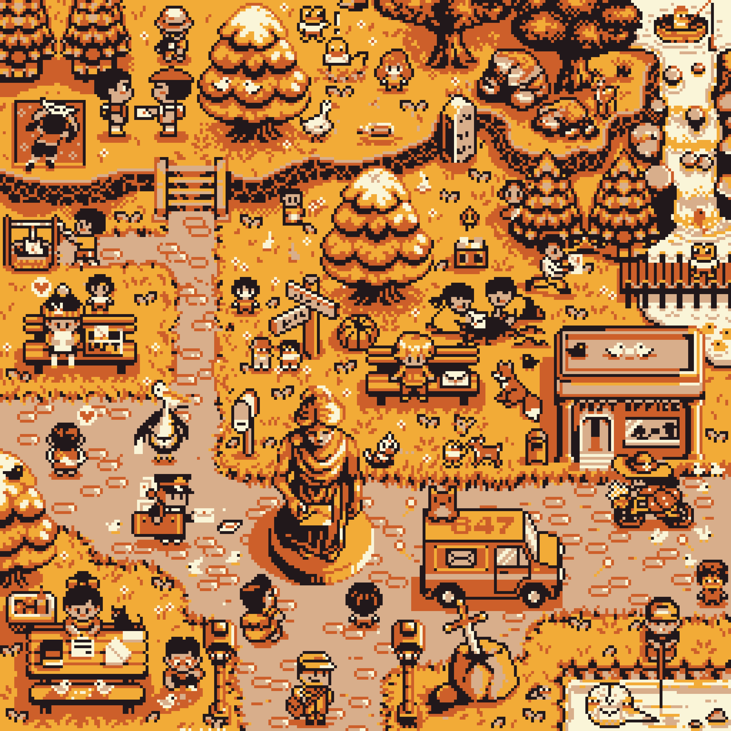 BasePaint Day #847: Lost Letter in the Autumn Wind