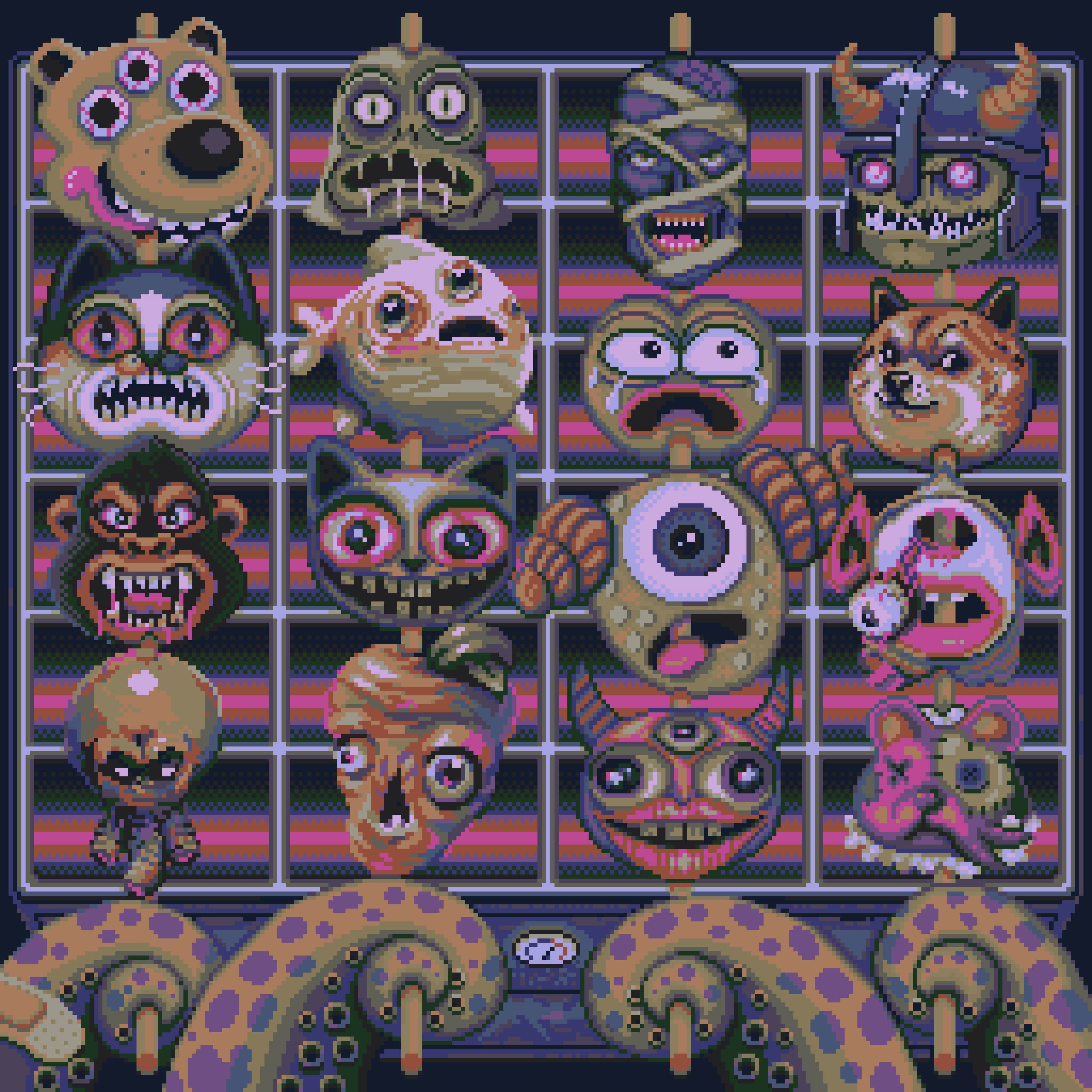 BasePaint Day #851: The Monster Skewers