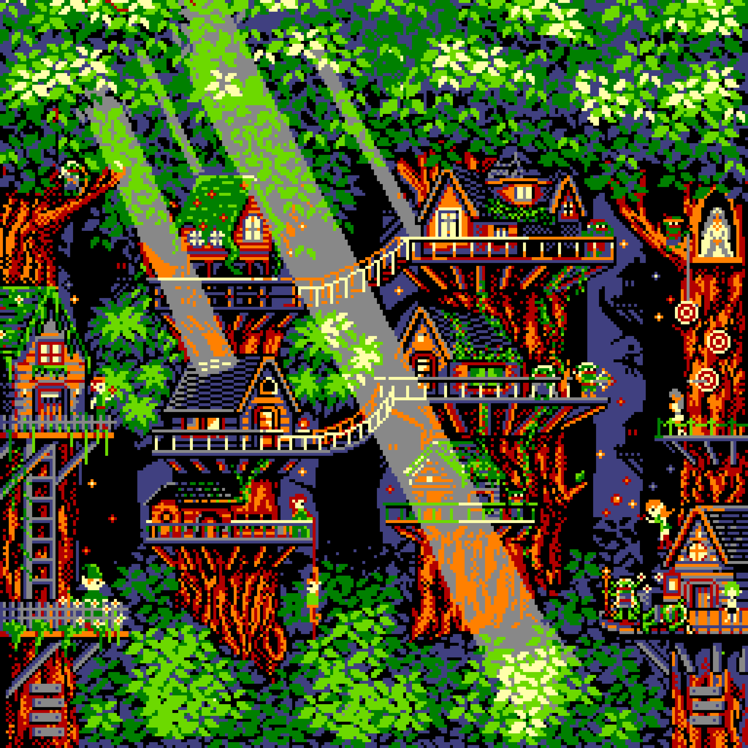 BasePaint Day #897: Elf Village