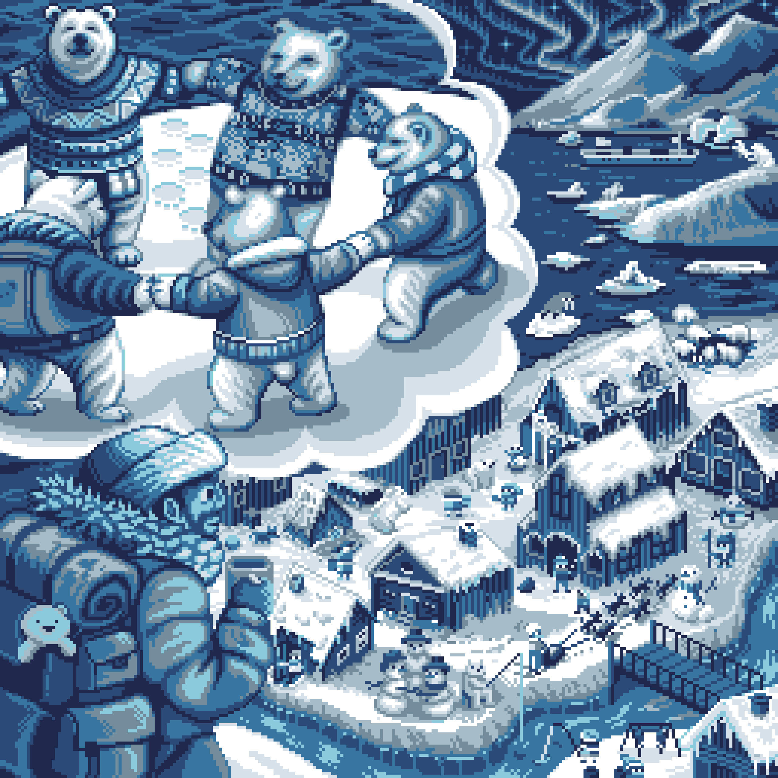 BasePaint Day #899: Peaceful Groenlandia