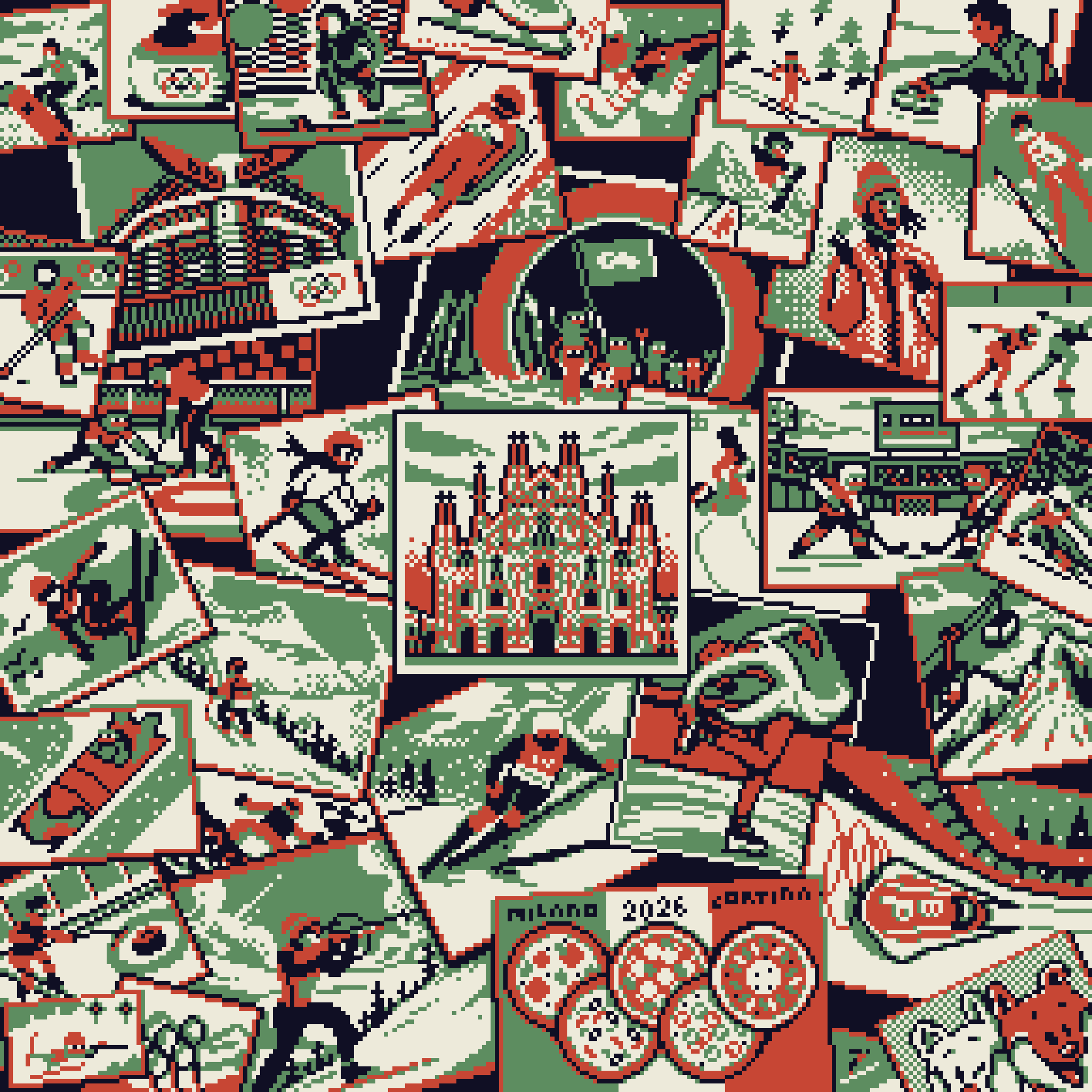 BasePaint Day #916: Milano Cortina 2026