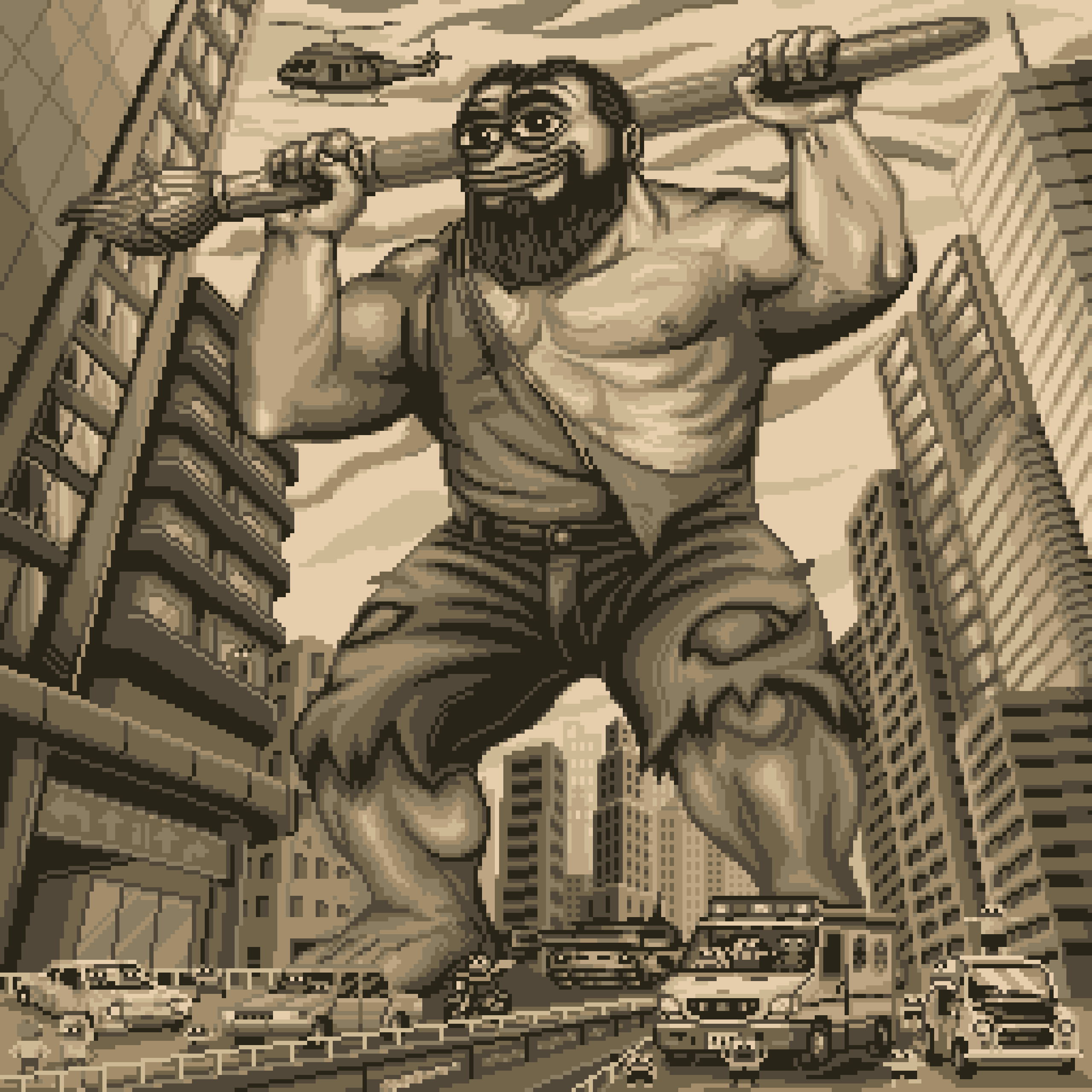 BasePaint Day #926: Giant GigaPepeChad