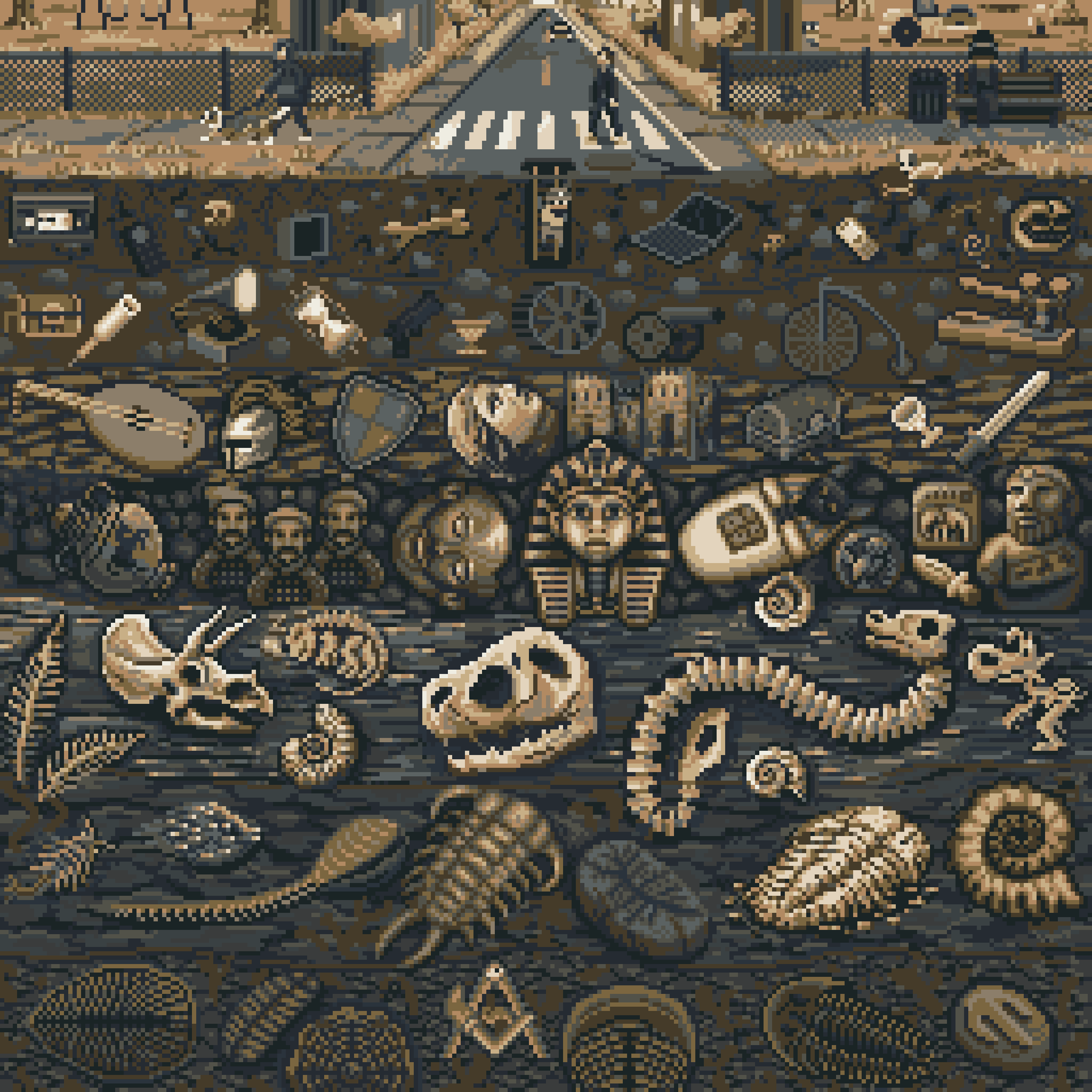 BasePaint Day #936: Lost in stratigraphy