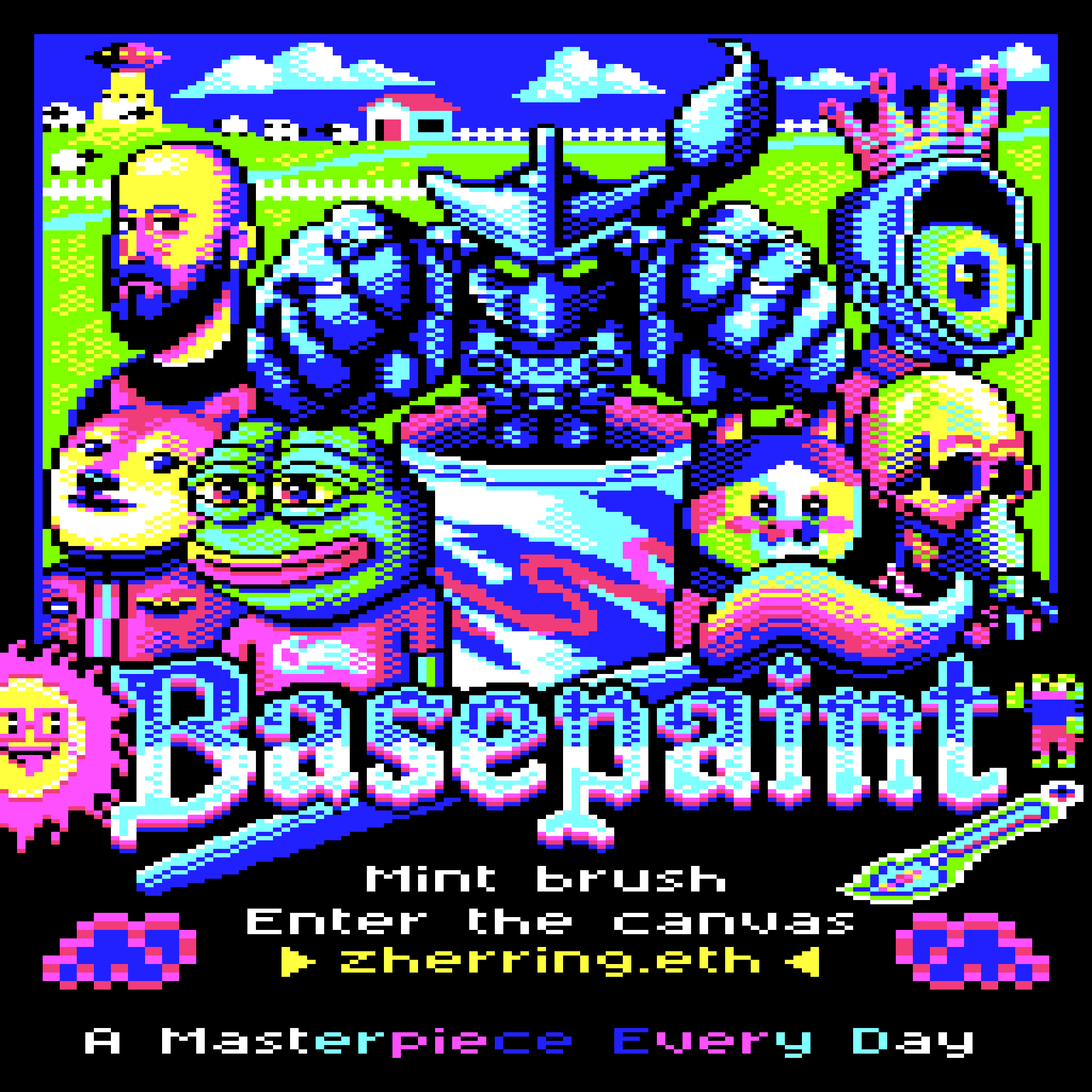 BasePaint Day #938: Double Wide Pixels