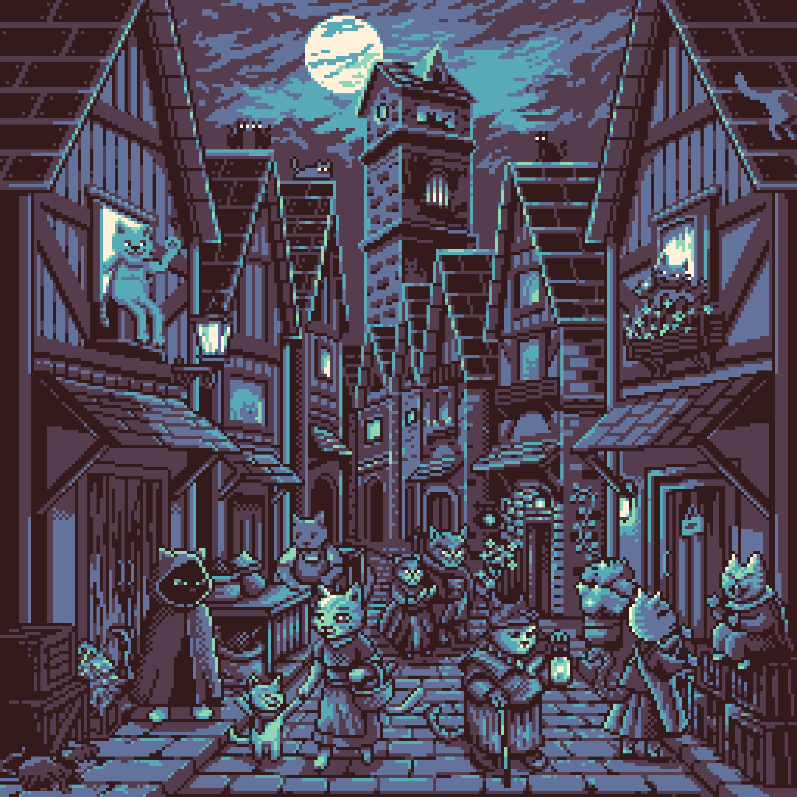 BasePaint Day #942: Cat Alley