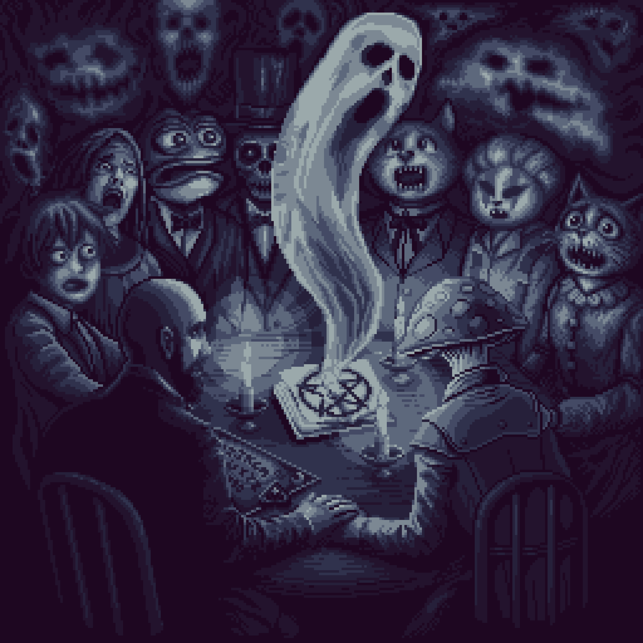 BasePaint Day #944: Spiritualist Session