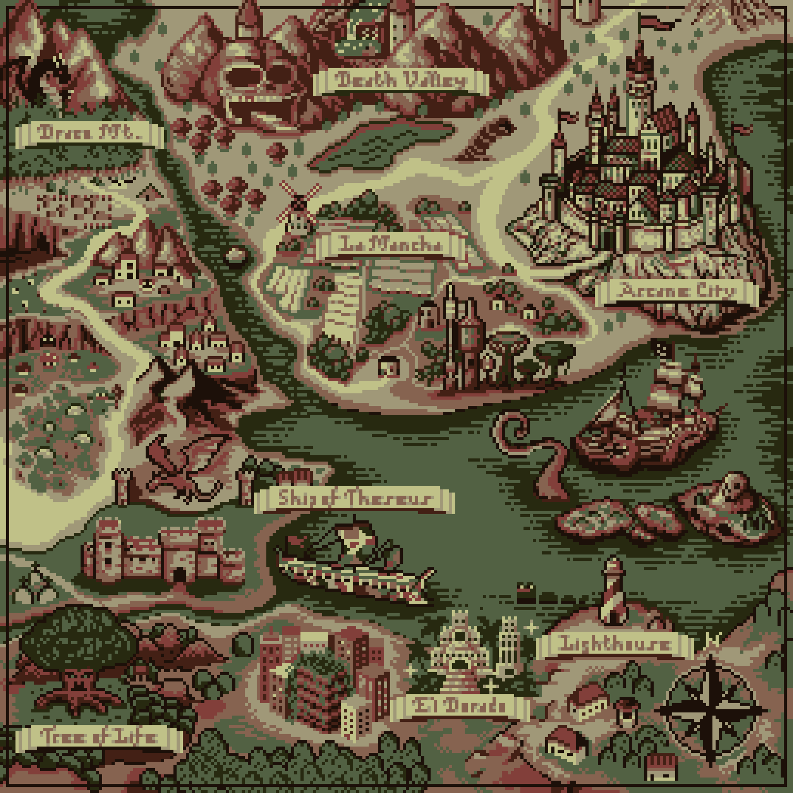 BasePaint Day #945: Fantasy Map