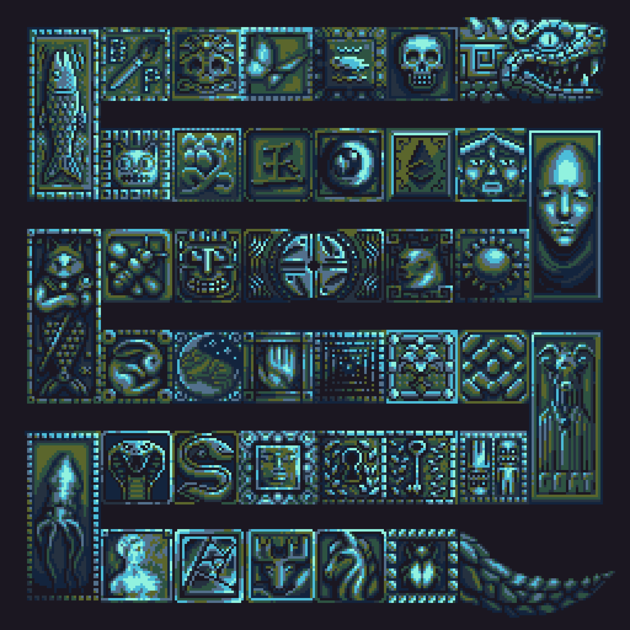 BasePaint Day #962: Jade Serpent