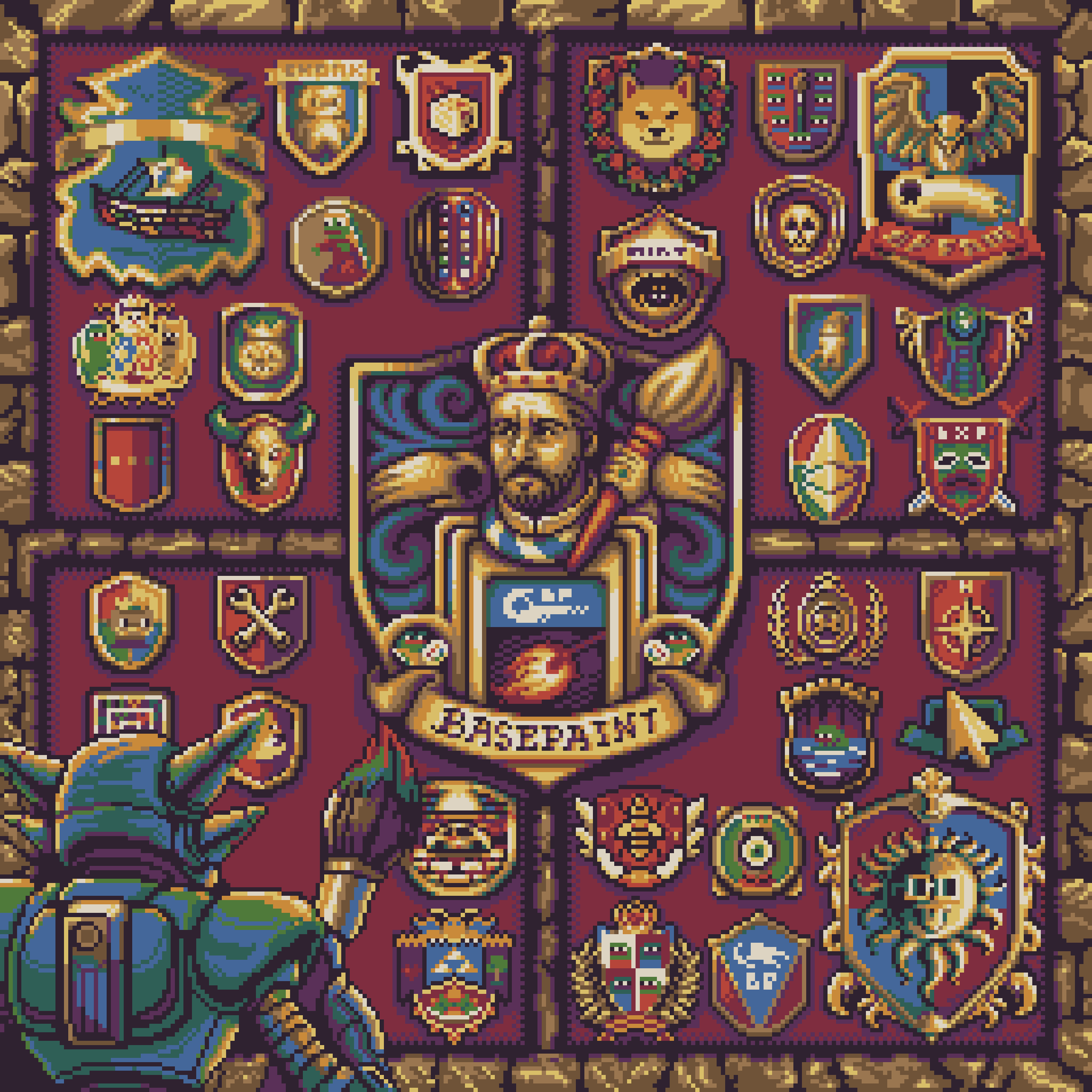 BasePaint Day #967: BP Family Crests