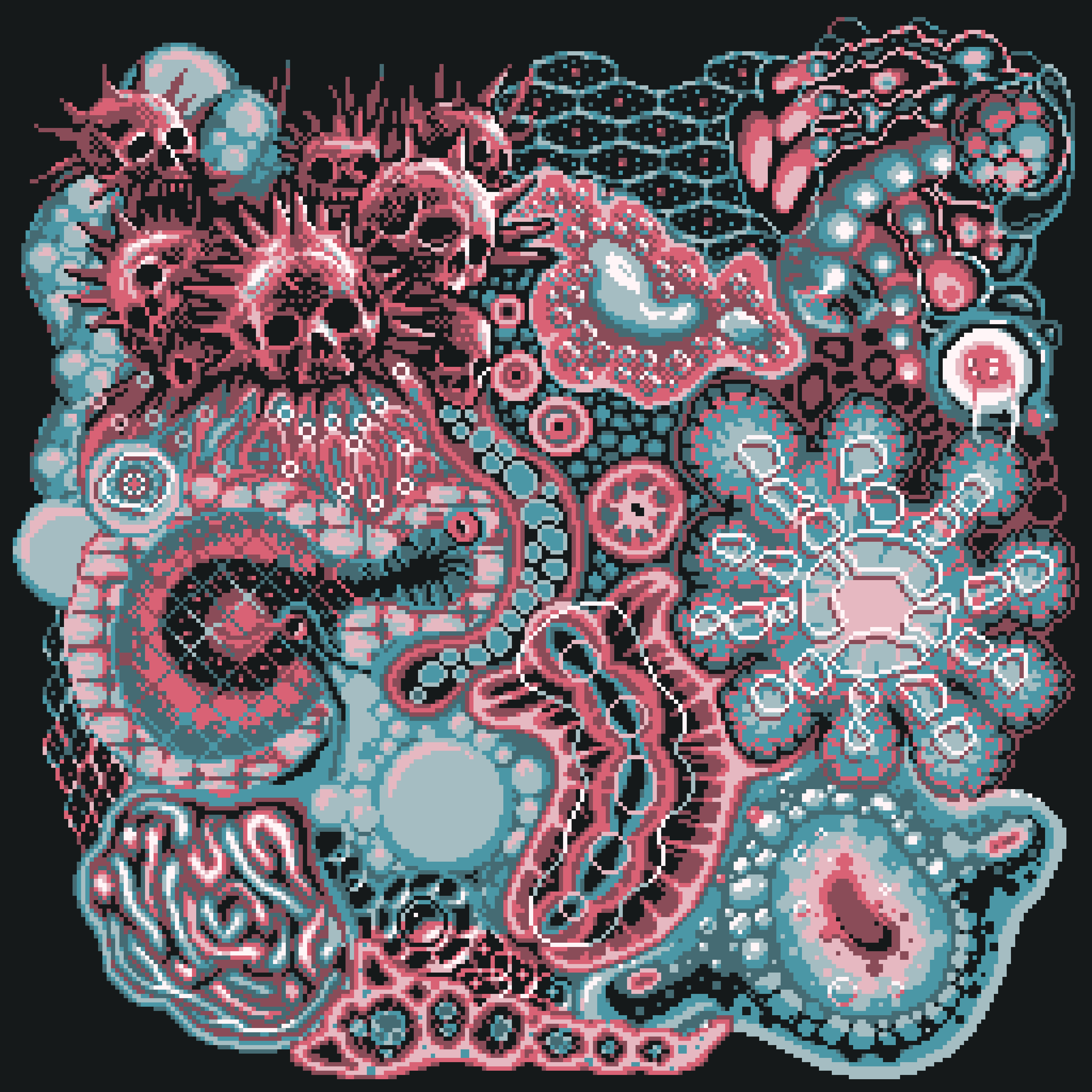 BasePaint Day #968: Microscopic Universe