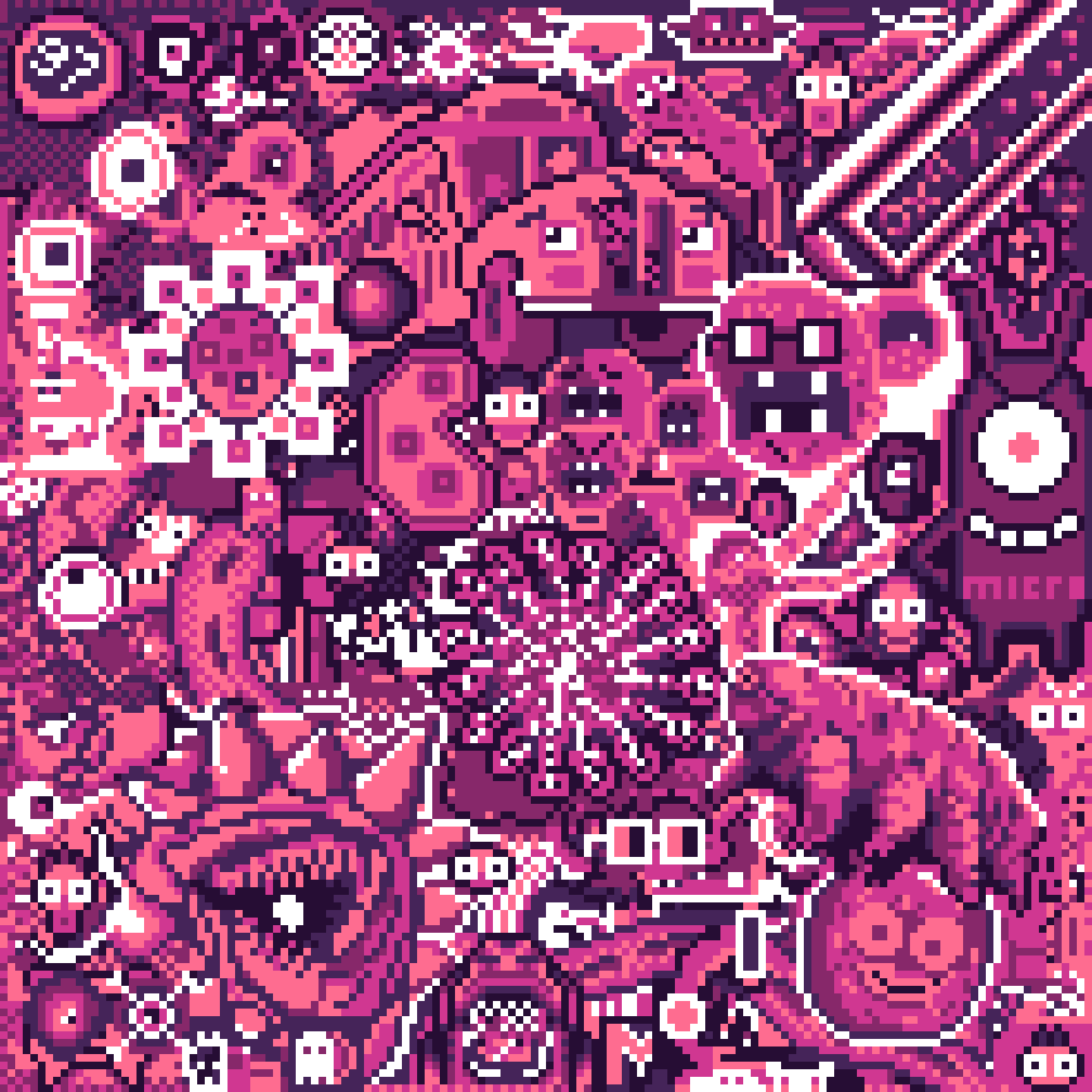 BasePaint Day #97: Microscopic Life