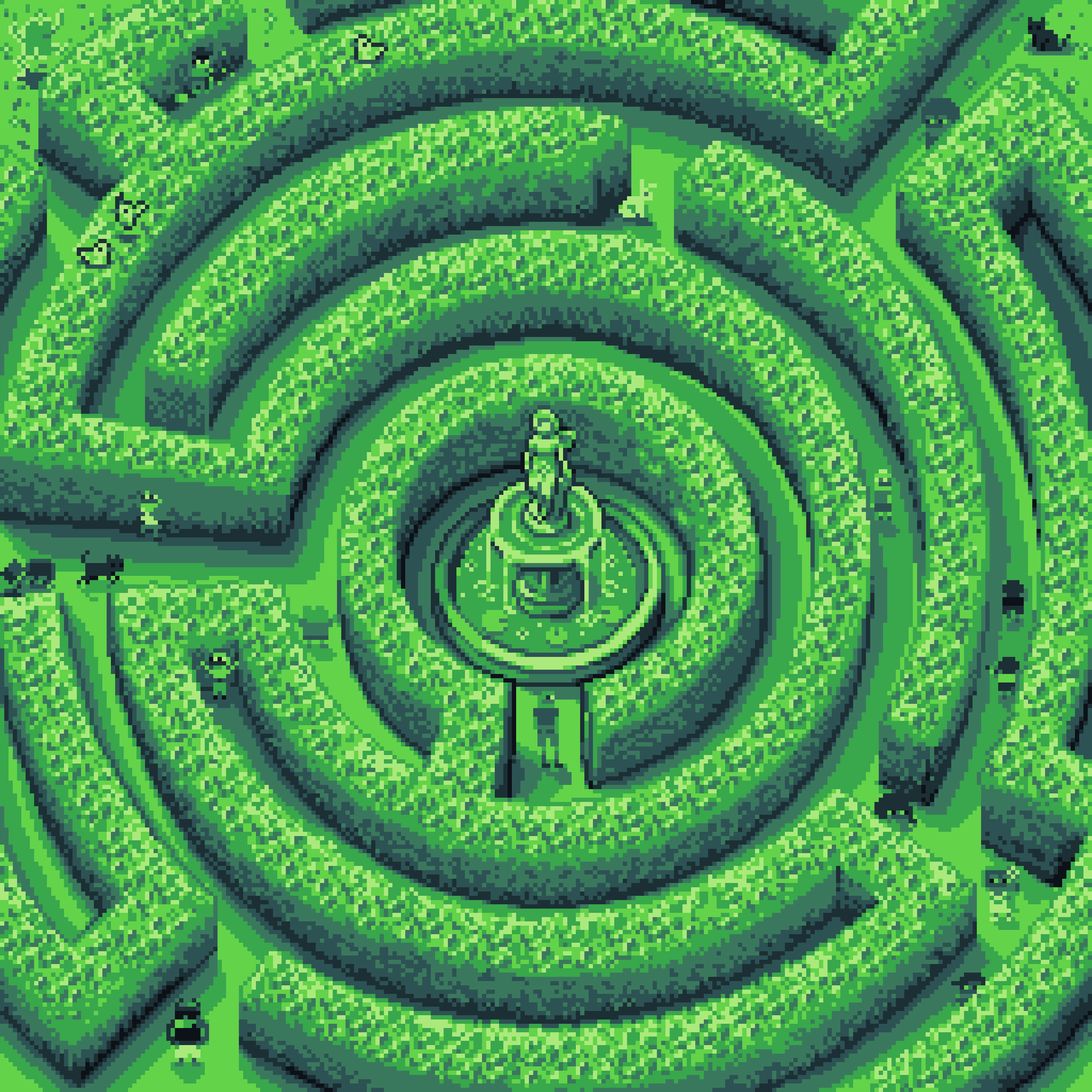 BasePaint Day #971: Hedge Garden