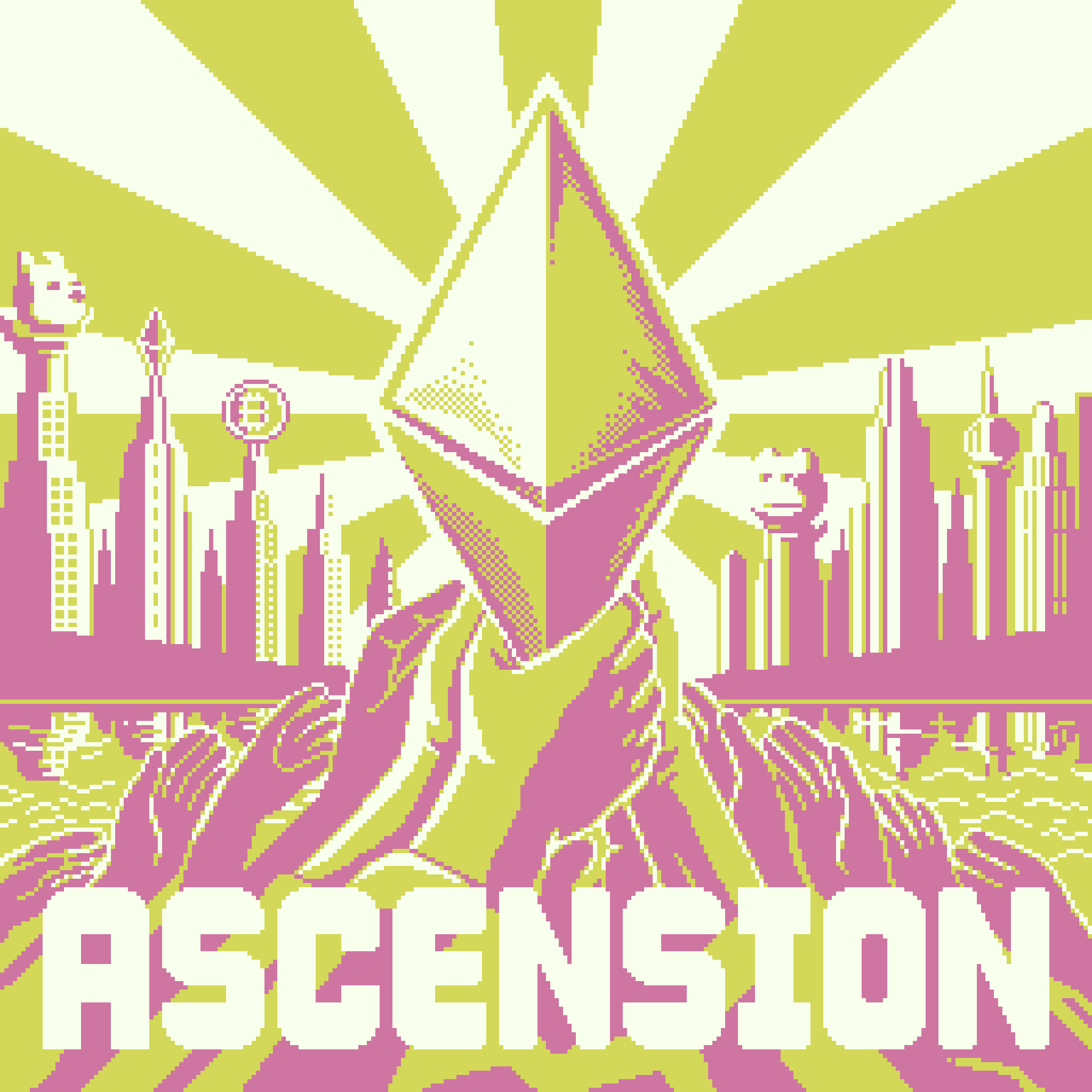 BasePaint Day #989: Ethereum Ascension