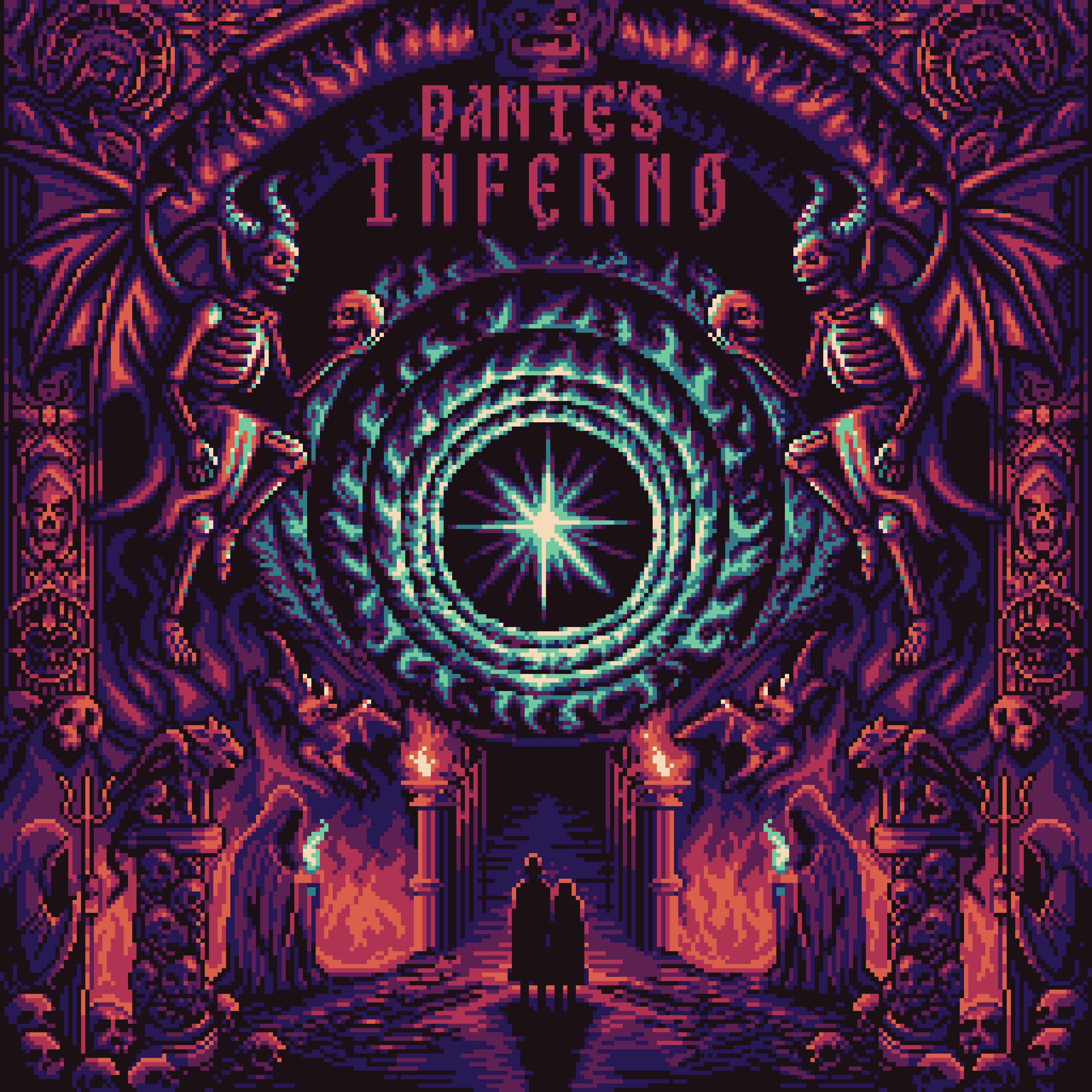 BasePaint Day #994: Dante's Inferno: The Movie!